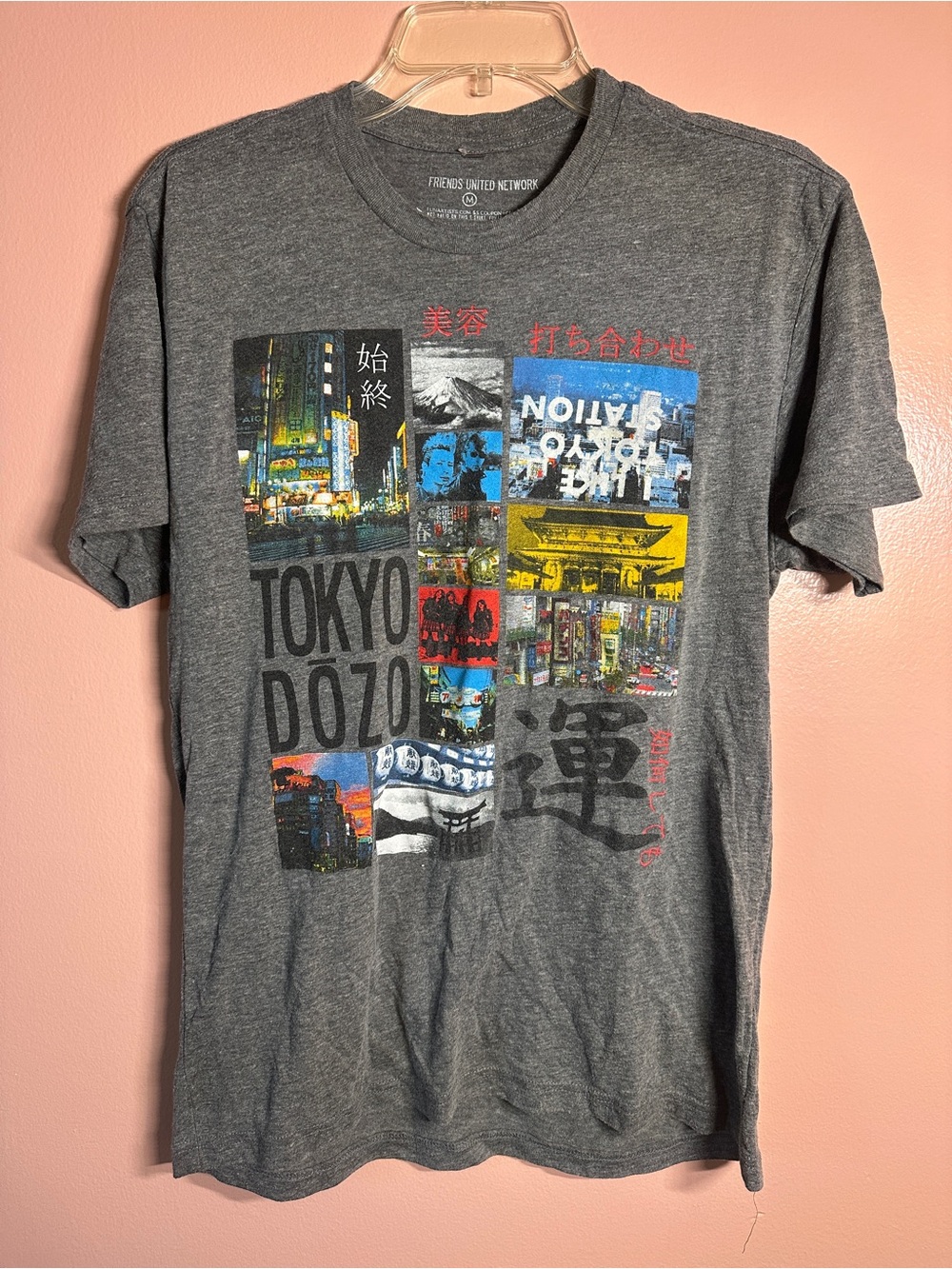 Unisex Gray Alt Indie Tokyo Graphic Tee